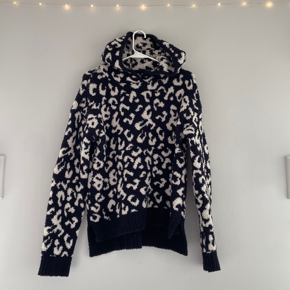 UGG Black and White Leopard Print Hoodie